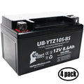 4-Pack UpStart Battery Gentlemen for 2010 Yamaha YZF-R1 1000CC Factory Activated, Maintenance Free, Motorcycle Battery - 12V, 8.6Ah, UB-YTZ10S-BS
