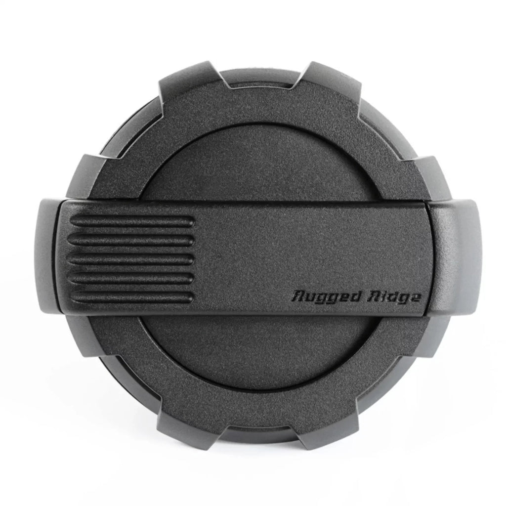 Rugged Ridge by RealTruck | 11425.12 Elite Gas Cap Door, Non-Lock, Dark 2007-2018 Jeep Wrangler JK Compatible with Select: 2008, 2015-2018 Jeep Wrangler Unlimited