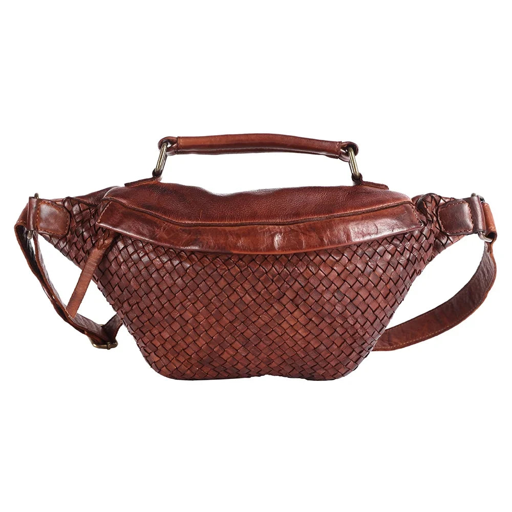 NM Never Mind Nmbgm148E Fanny Pack Vintage Handmade Genuine Cowhide Leather Individuals Bag Western Handbag Purse
