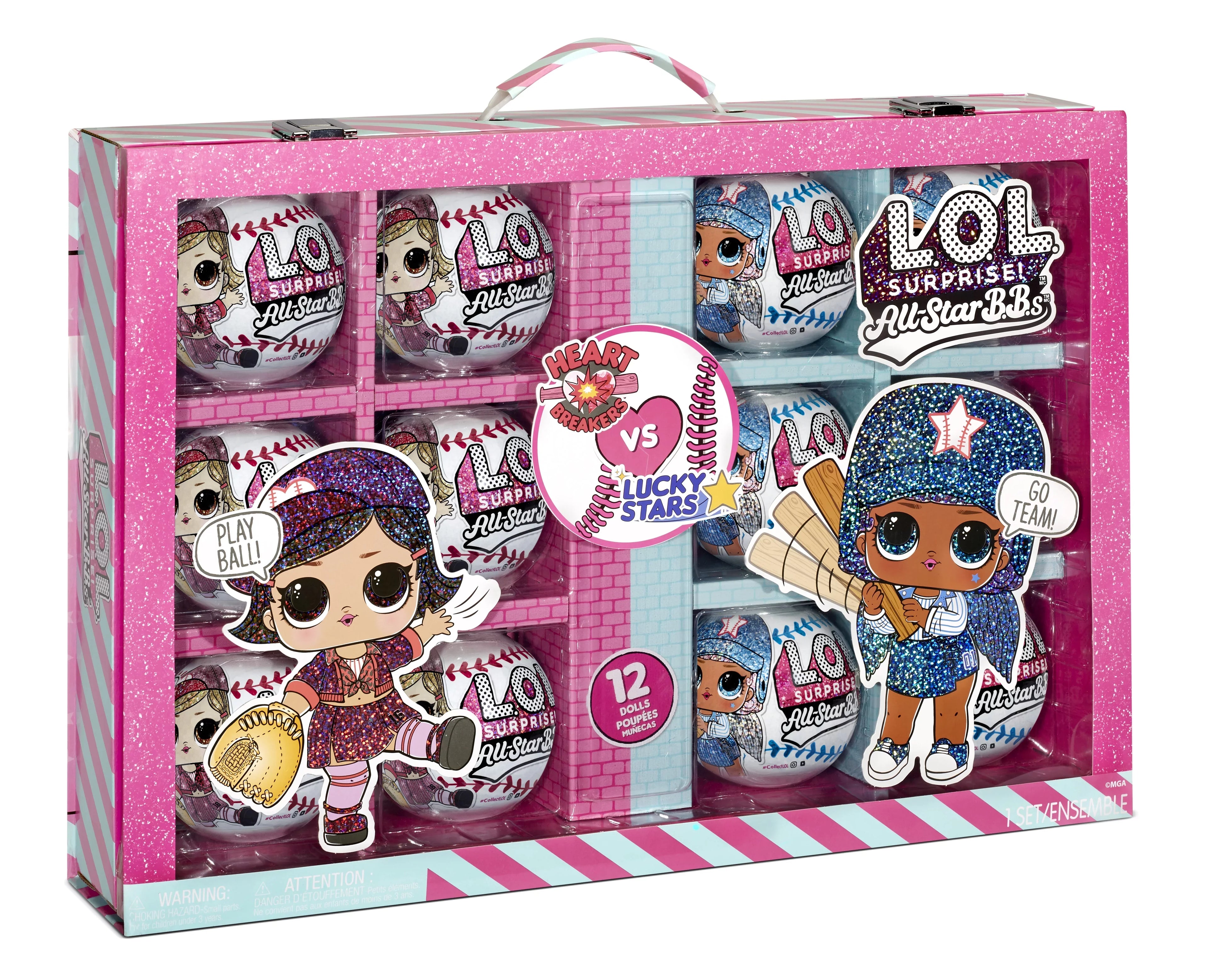 LOL Surprise All Star Sports Ultimate Collection Series 1 With 12 Sparkly Baseball Dolls