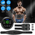 iMounTEK Muscle Stimulator Workout Individuals Abdominal Toning Belt ABS Training Fitness People Waist Trimmer Belt, 6 Modes, 18 Intensity Levels, Home Office People