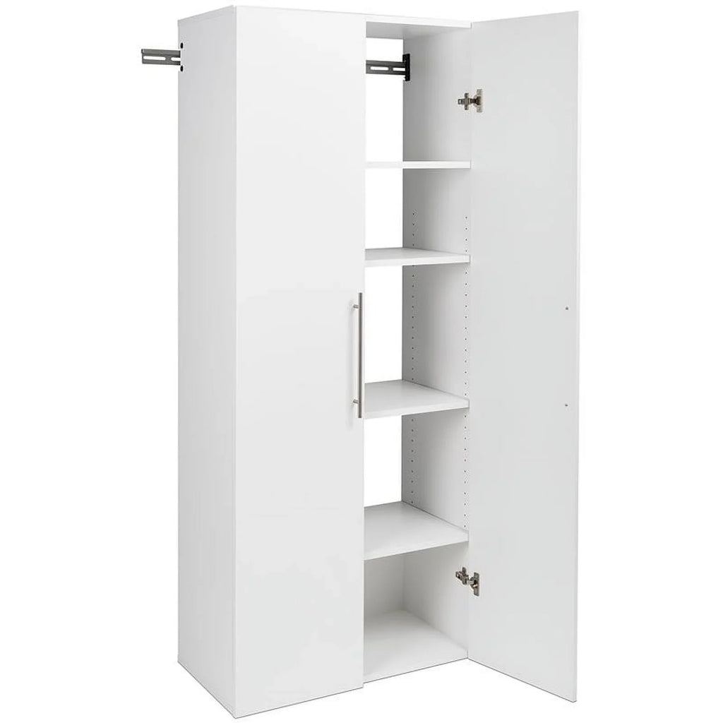 Pemberly Row 30" Large Wall Mounted Garage Cabinet in White Finish