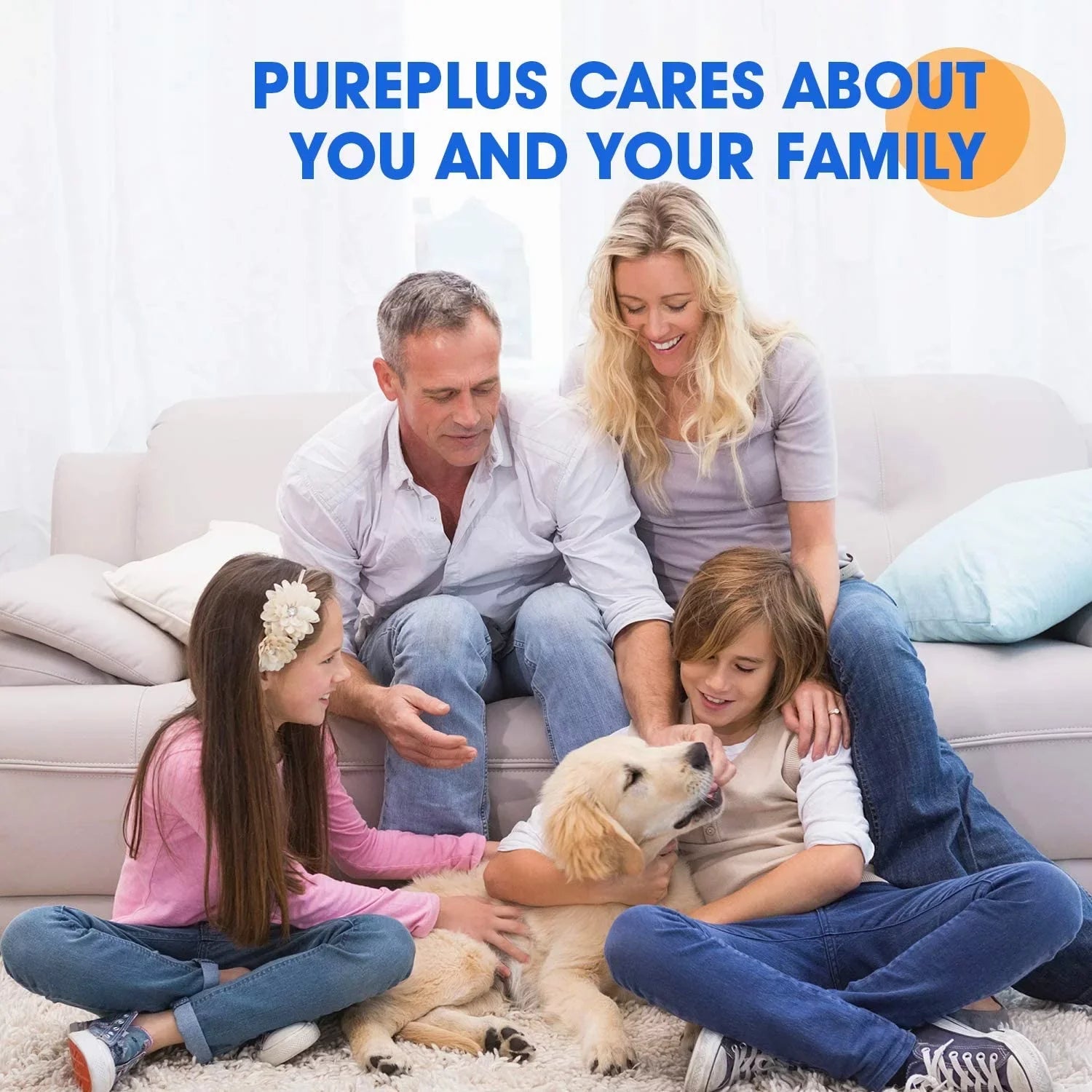 PUREPLUS 10" x 4.5" Whole House Pleated Individuals Filter for Well Water, Individuals Cartridge for GE FXHSC, Culligan R50-BBSA, Pentek R50-BB, DuPont WFHDC3001, American Plumber W50PEHD, GXWH40L, 4Pack