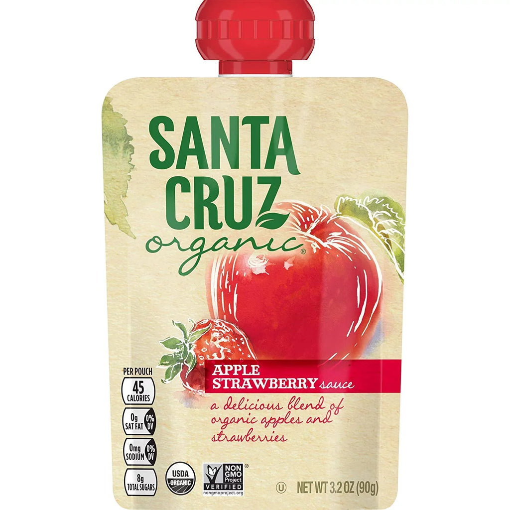 Santa Cruz Organic® Sauce Strawberry -- 4 Pouches Pack of 2