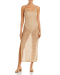 Missoni Mare People Crochet Maxi Dress Swim Cover-up (48, White/Gold)