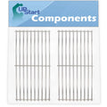 2 Pack BBQ Grill Cooking Grates People for Brinkmann 810 2410 S, 810 2511 S, 810 2411 S, 810 8410 S, 810 8411 5, Charmglow 810 8410 F, 810 9415 W, 810 2411 F - Barbeque Grid 17 3/4"