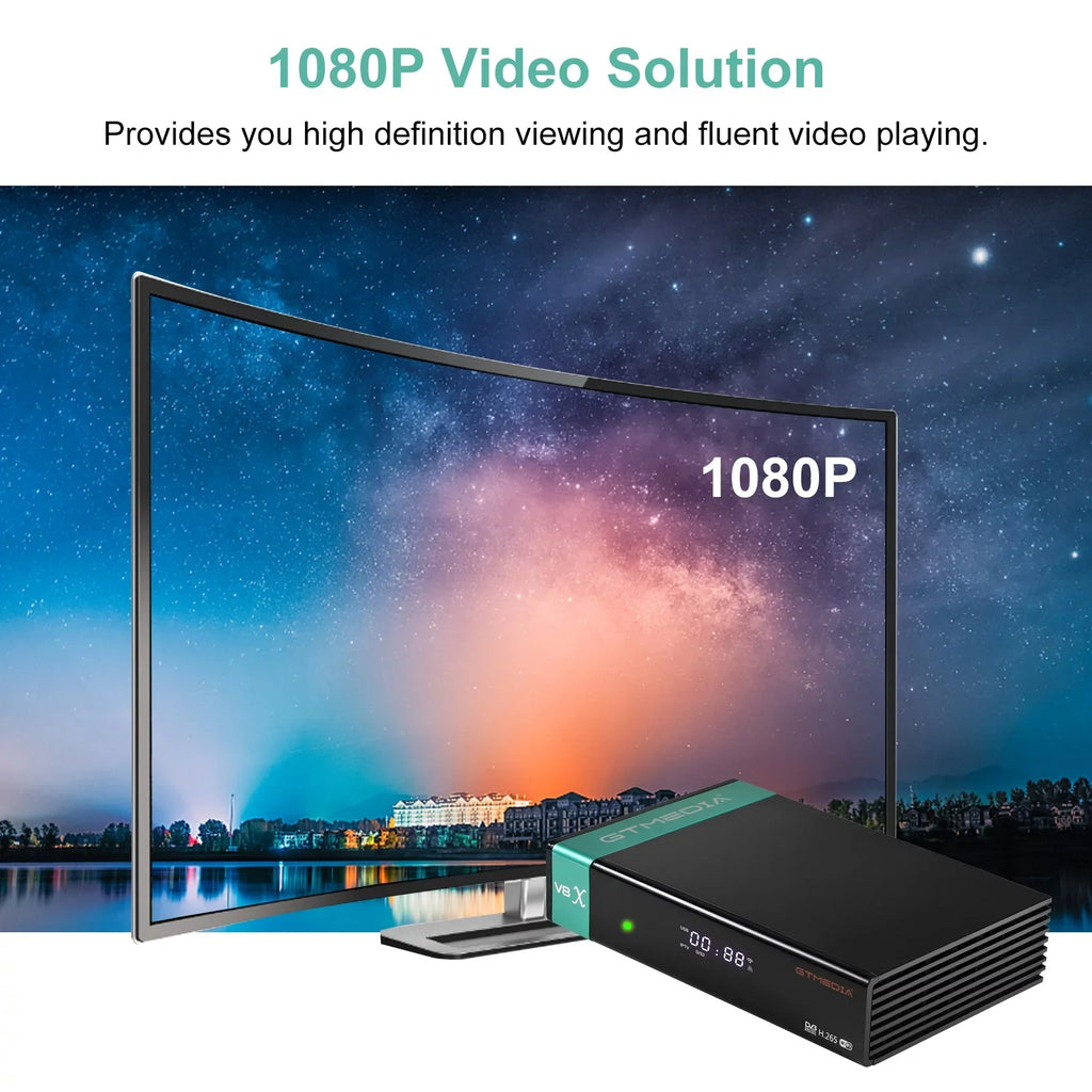 GTMEDIA V8X LA DVB-S/S2X Signal Receiver, Built-in 2.4G WiFi, CA Card Slot