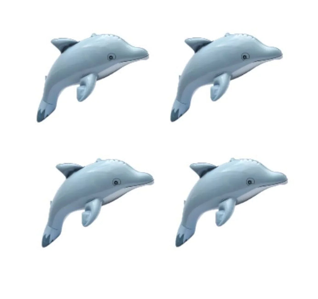 Jet Creations Inflatable Dolphin 4-Pack Play/Bath Toy