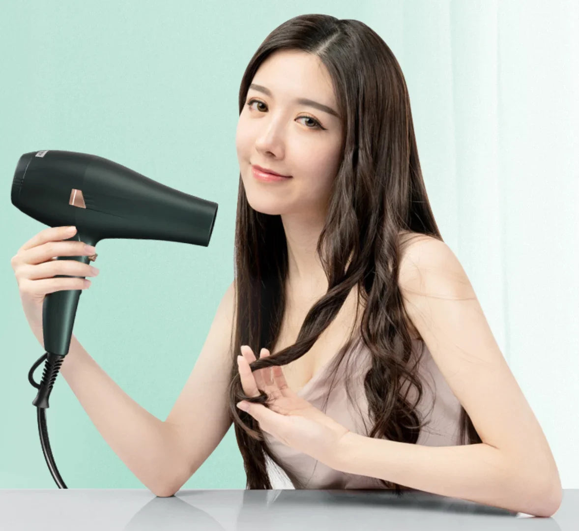 CONFU hot and cold air Hair Dryer, 2000W High Power Dryer, Quiet high wind professional hair stylist Dryer, Cool Shot Button, 3 Heat and 2 Speed Settings, Ionic Function for Shinier Results Silver