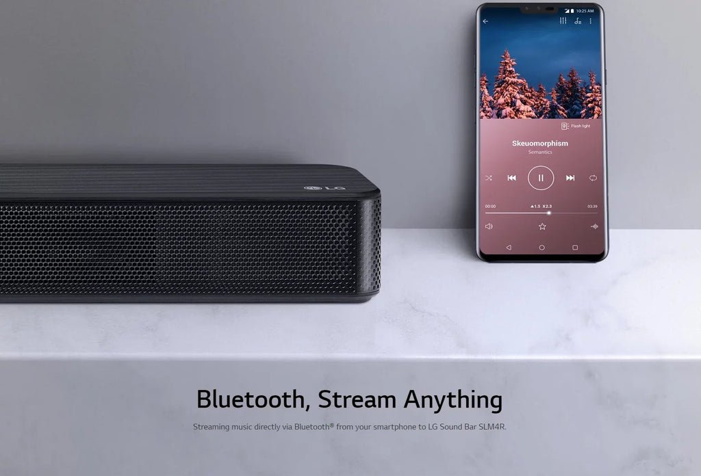 LG 4.1 Channel 420W Soundbar Surround System with Wireless Speakers - SLM4R