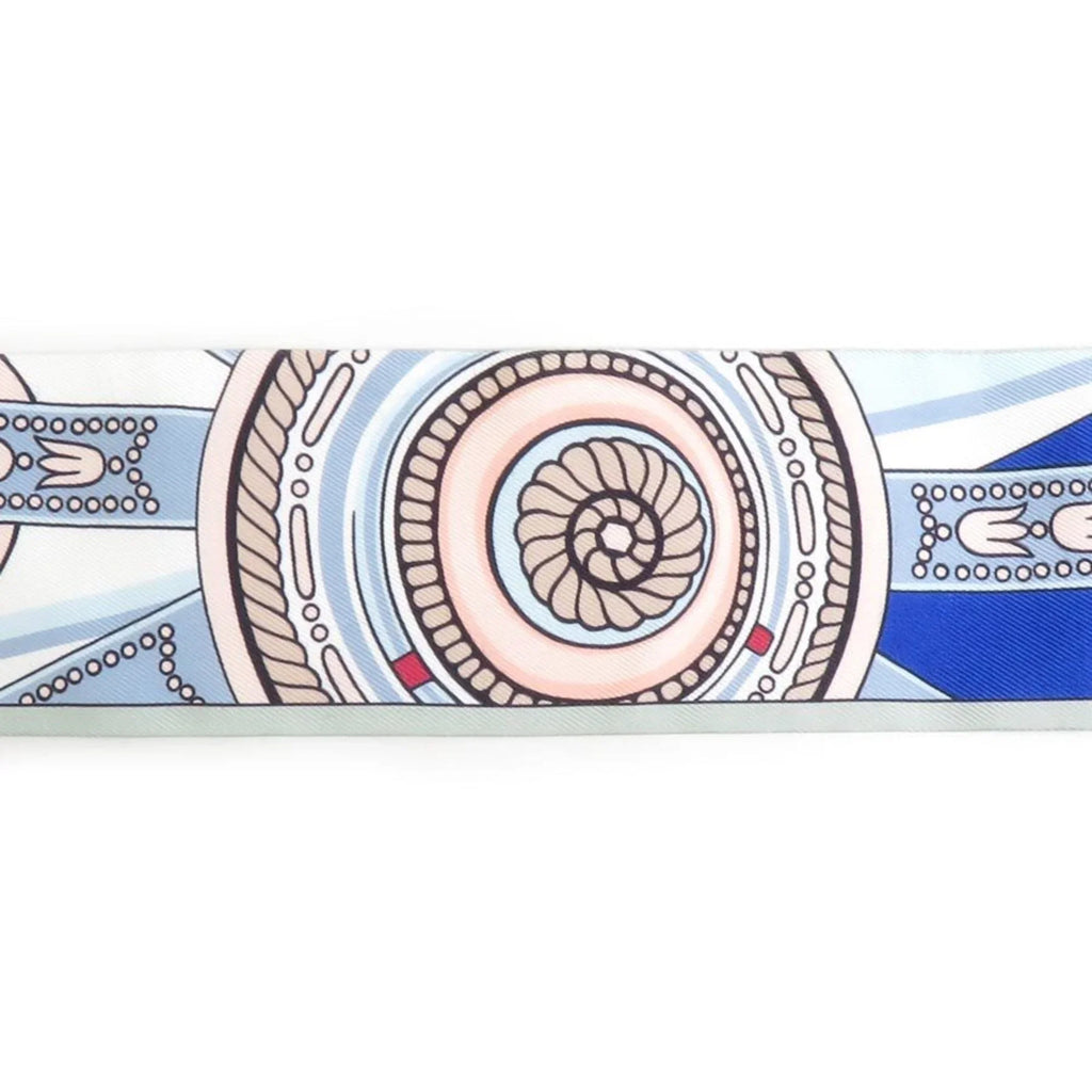 Pre-Owned Hermes HERMES Scarf Muffler Twilly Silk Multicolor People e58492f (Good)