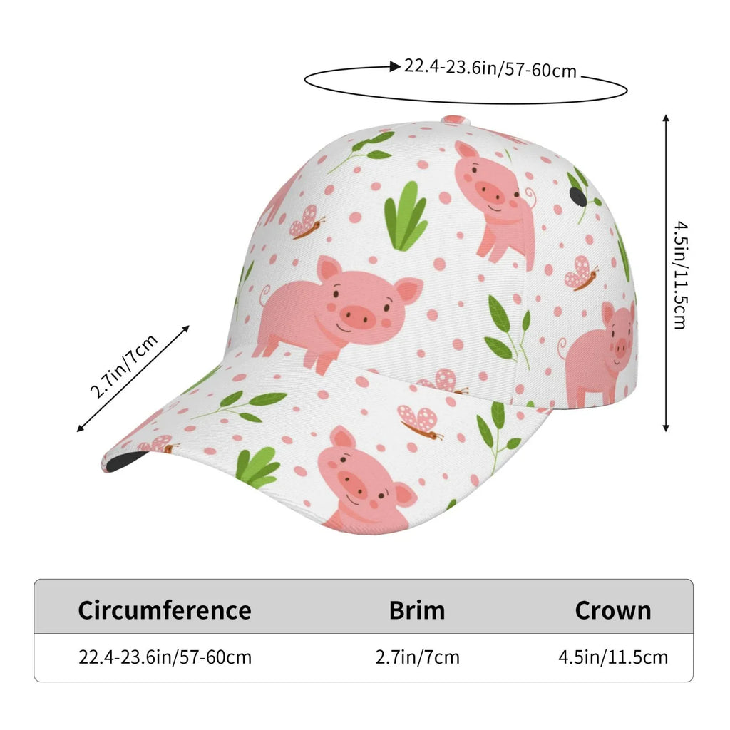Lukts Funny Little Pigs Cap Hat For Individuals