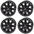 (4 Pack) 4/137 Tusk Uinta Beadlock Wheel 15X7 4.0 + 3.0 Matte Dark For Can-Am Edge Hd10 Pro Xt 2020-2023