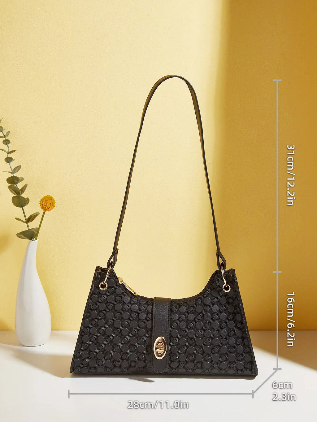 Fashion new oil edge printing dot underarm bag Gentlemen shoulder handbag manufacturer wholesale Gentlemen bag