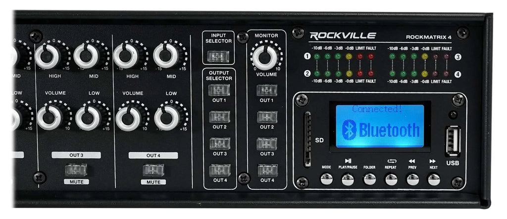Rockville ROCK MATRIX Multi Room Home Receiver+6) Ceiling+2) Midnight Wall Speakers