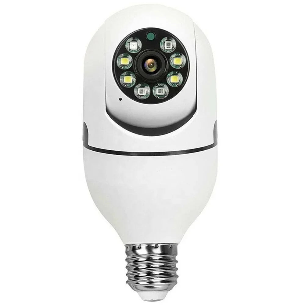 Pan Tilt Security Light Camera Full-HD 1080P Wireless Wi-Fi IP Camera, Home Surveillance CCTV Cameras with Motion Auto Tracking/Siren Alarm/Night Vision/Remote Viewing/Two-Way Audio,5G