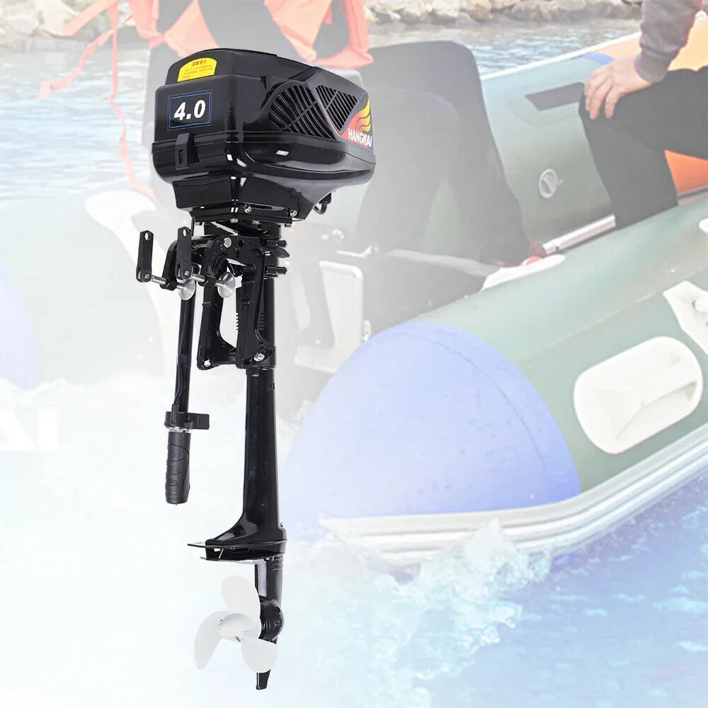 Miumaeov Outboard Motor Electric Boat Engine 4HP 48V 1000W Heavy Duty Outboard Fishing Boat Motor Engine Outboard CDI Mount Electric Outboard Motor for Inflatable Boats Fishing Boats