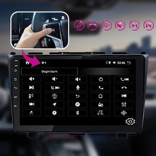 JMANCE Car Stereo for Honda CR-V 2007-2011 with Carplay & Android Auto 9 inch Touch Screen GPS Mutimedia Player