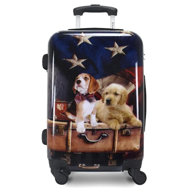 Dogs Freedom Pups 20-Inch Carry-On Hardside Expandable Spinner Luggage