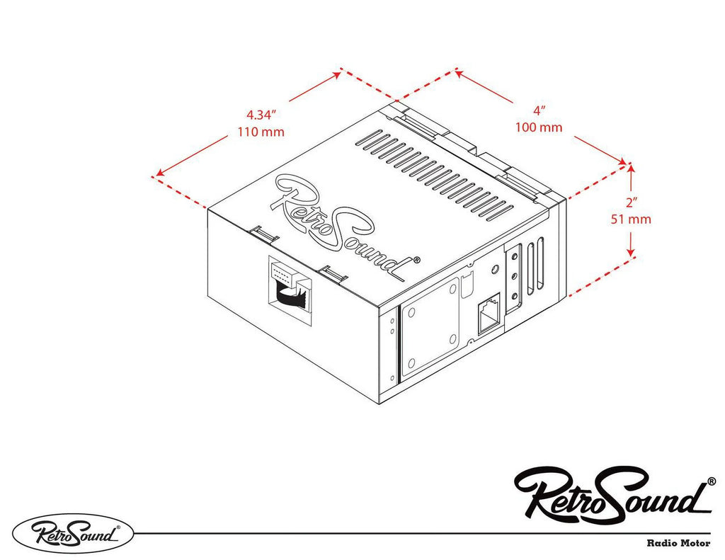 RetroRadio Compatible with 1957-70 Citroen ID19 Features Include Bluetooth, AUX, AM/FM LAB-M1-308-509-39-78PCT1