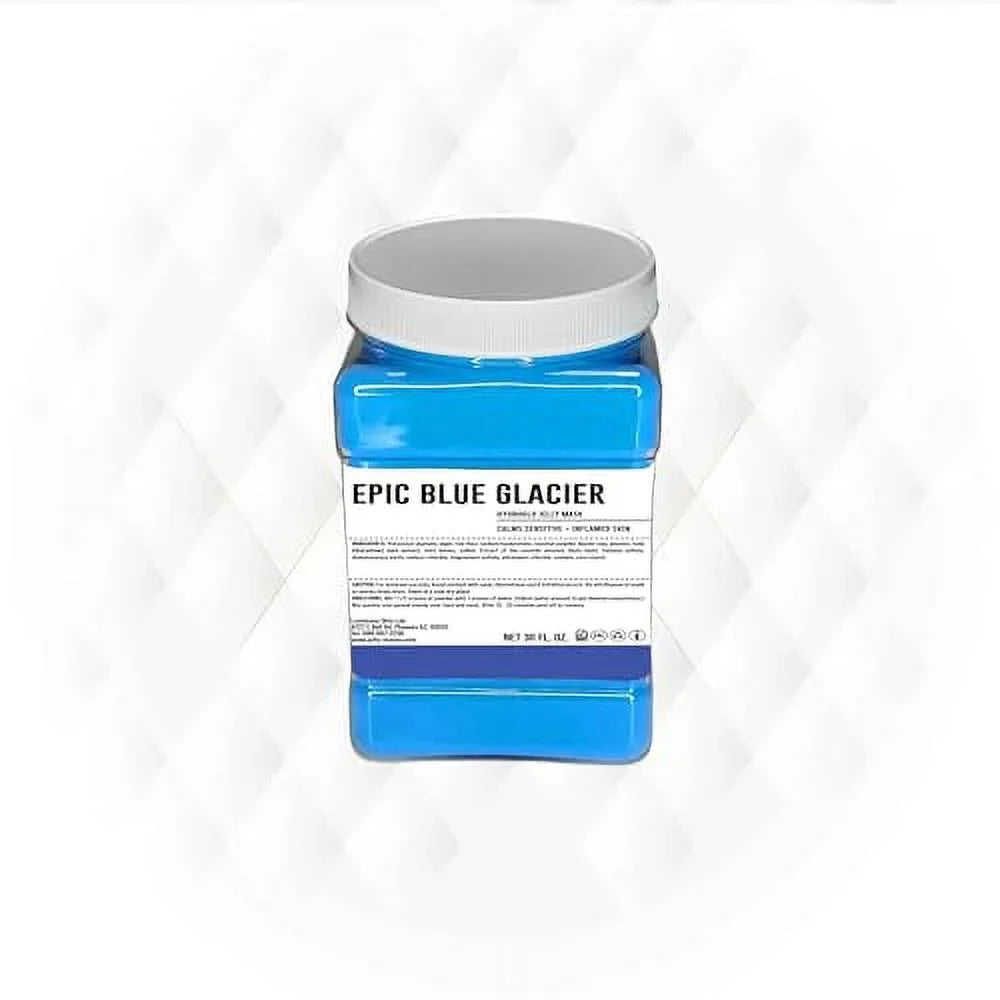 Luminous Skin Lab Epic Blue Glacier Jelly Mask, Professional Pack Peel off Facial Mask - Anti-Aging, Reducing Dark Spot & Natural Skin People - Suitable for All Skin Types | 30 fl oz