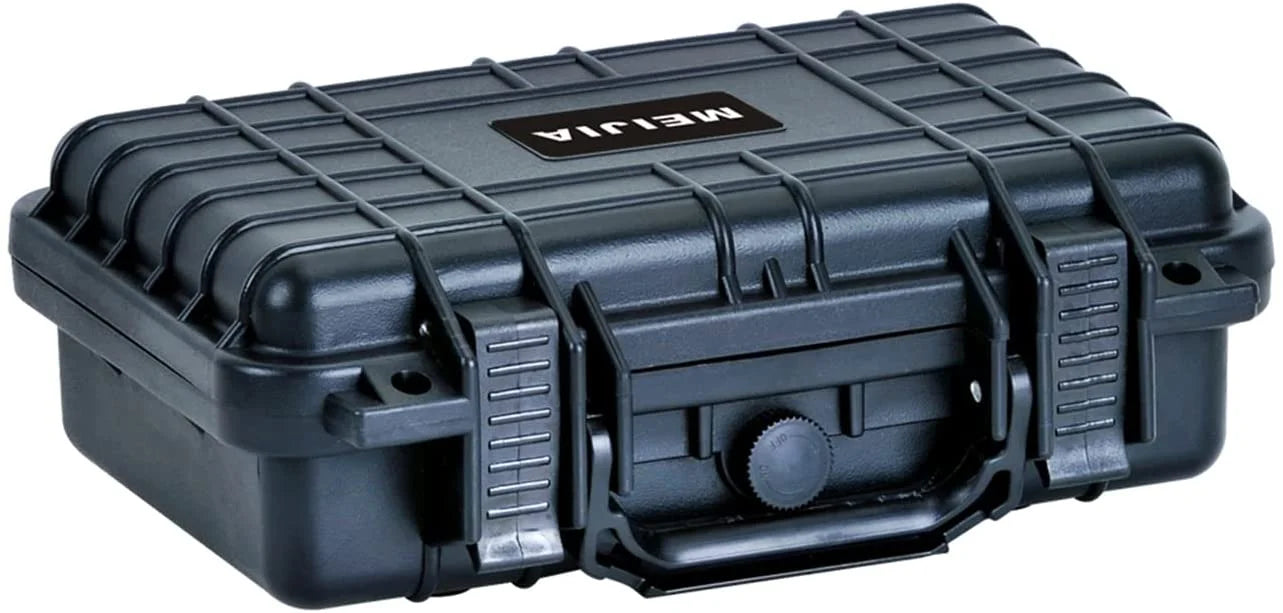 MEIJIA Portable All Weather IP67 Waterproof Protective Hard Case, Small Camera Case,Dry Case with Customizable Foam,Fit Use of Drones, Gentlemen 11.65 x8.35 x3.78 (Elegant Midnight
