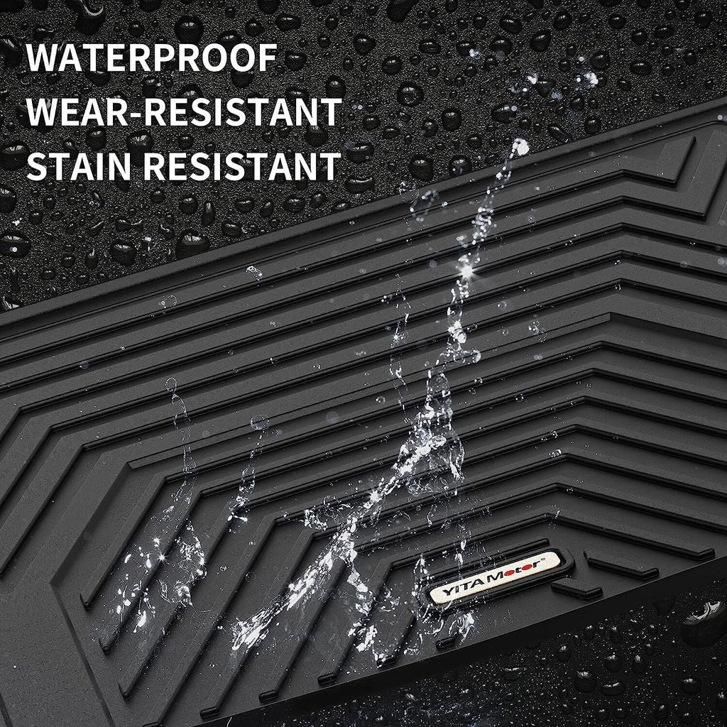 Ledkingdomus Floor Mats for 2020-2023 Tesla Model Y Rear Trunk Mat All Weather Dark