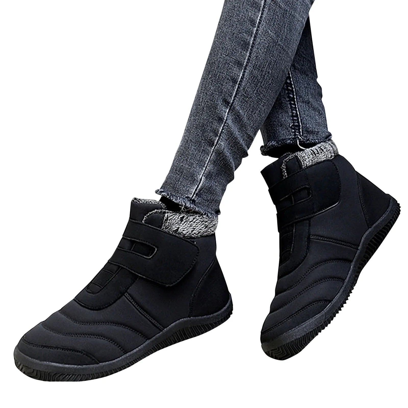 Individuals Winter Plus Cotton Thickened High Top Casual Cotton Boots Outdoor Fashion Warm Snow Boots Winter Snow Boots Gentlemen Water Proof Snow Boots for Gentlemen Size 12 Wide Width People Snow Boots Size 12