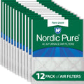 12x12x1 (11_3/4x11_3/4) Pure Green Termination AC Furnace Air Filters 12 Pack