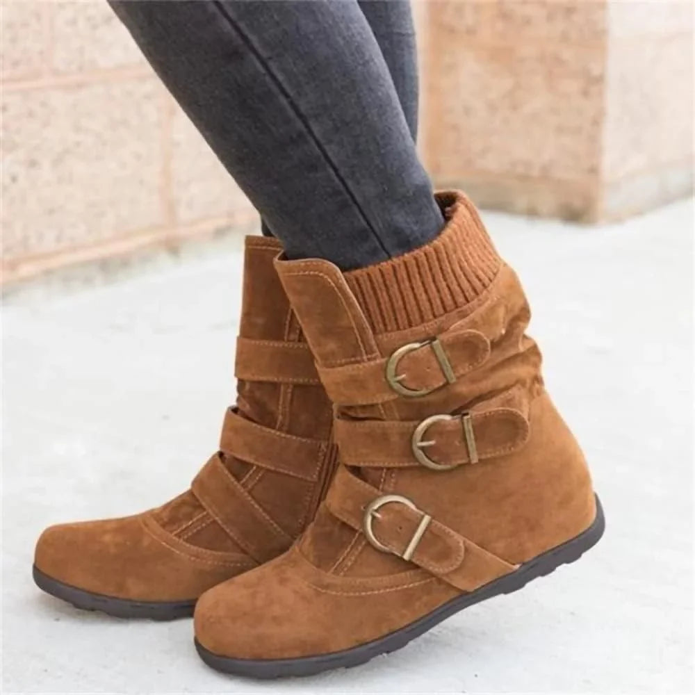 People Classic Boots Gentlemen Warm Snow Boots Flat Plush Casual Ladies Shoes Plus Size Autumn Winter Outdoor Booties