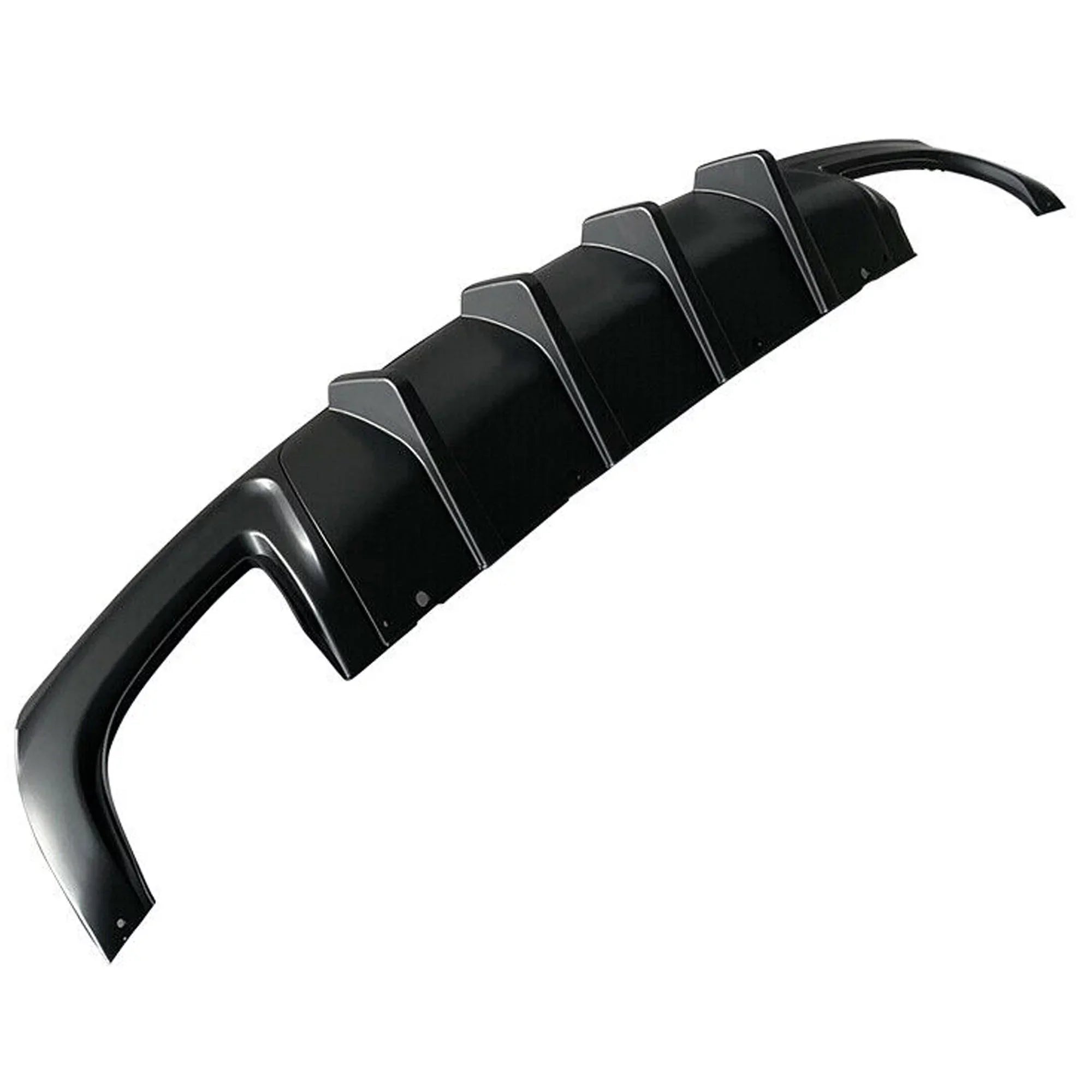 NINTE Rear Diffuser for 2015-2022 Chrysler 300 SRT Back Lip Matte Ebony Square Exhaust