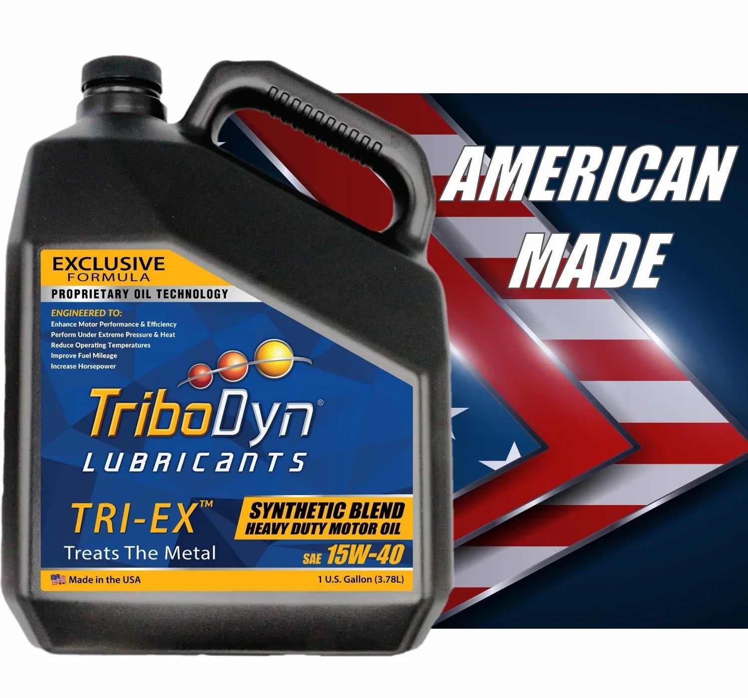 TriboDyn TRI-EX Synthetic Final Point 15W40 Diesel Oil - Gallon Bottle