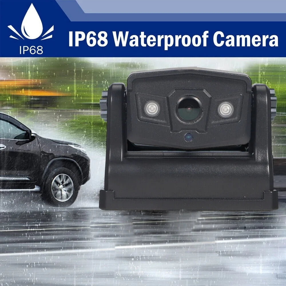 JLLOM Reliable Backup Camera, Magnetic WiFi Wireless, 9600mAh Battery, Front/Rear View