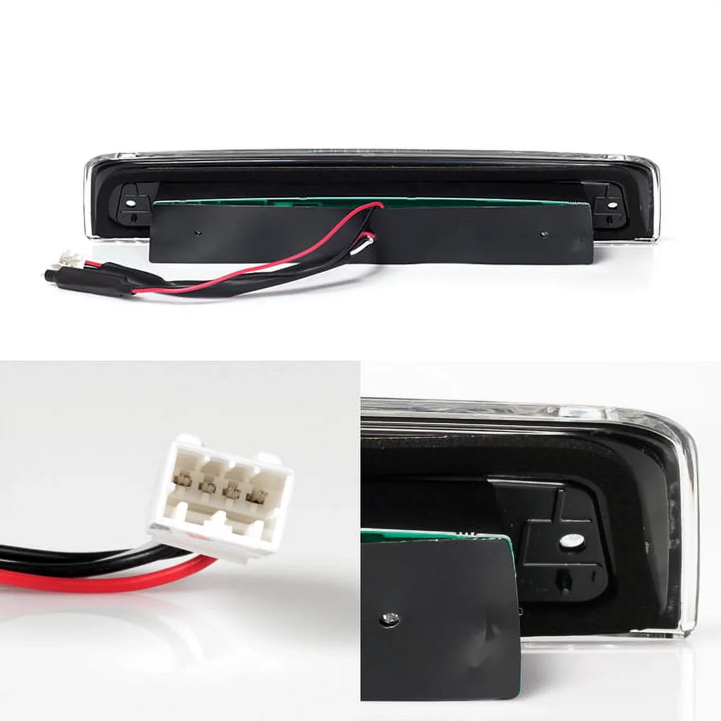 AKKON - For 2009-2018 Dodge Ram LH Left + RH Right Individuals Dark LED Tail Lights + LED 3rd Brake Light Set