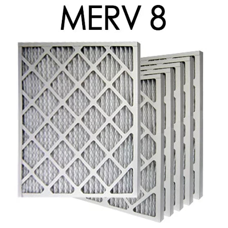 24x24x1 MERV 8 Pleated Air Filter 6PK | 23.375x23.375x.75 - Actual Size