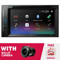 New Pioneer AVH-241EX 6.2 Inch Digital Media & DVD Receiver w/ Backup Bullet Camera
