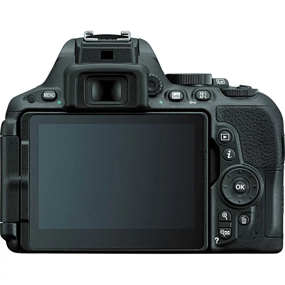 Nikon D5500/D5600 Digital Camera with 70-300mm Lens & 128GB | 2x Batteries | Charger | Backpack | Case | Filters | Microphone Bundle