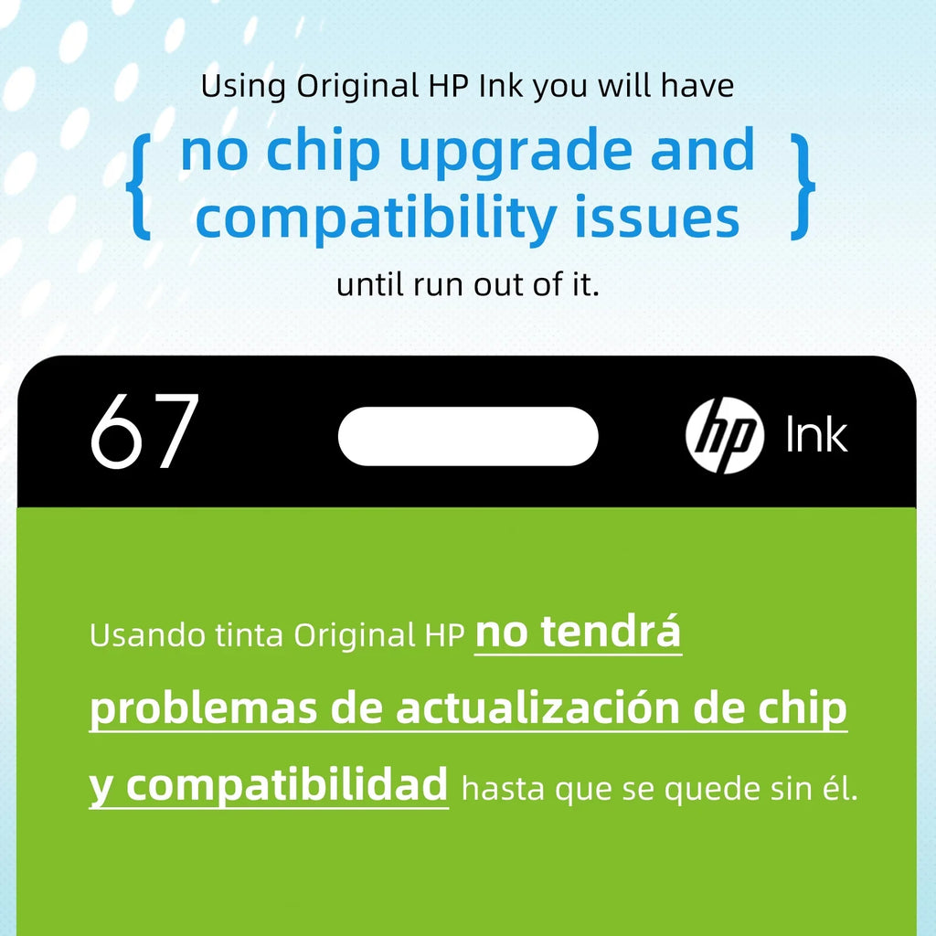67 Ink Cartridges, Printer Ink 67 Midnight and Tri-Color, Work with HP Deskjet 2700 2723 HP Deskjet Plus 4100 4155 HP Envy Pro 6455 6458 Series 2Pack