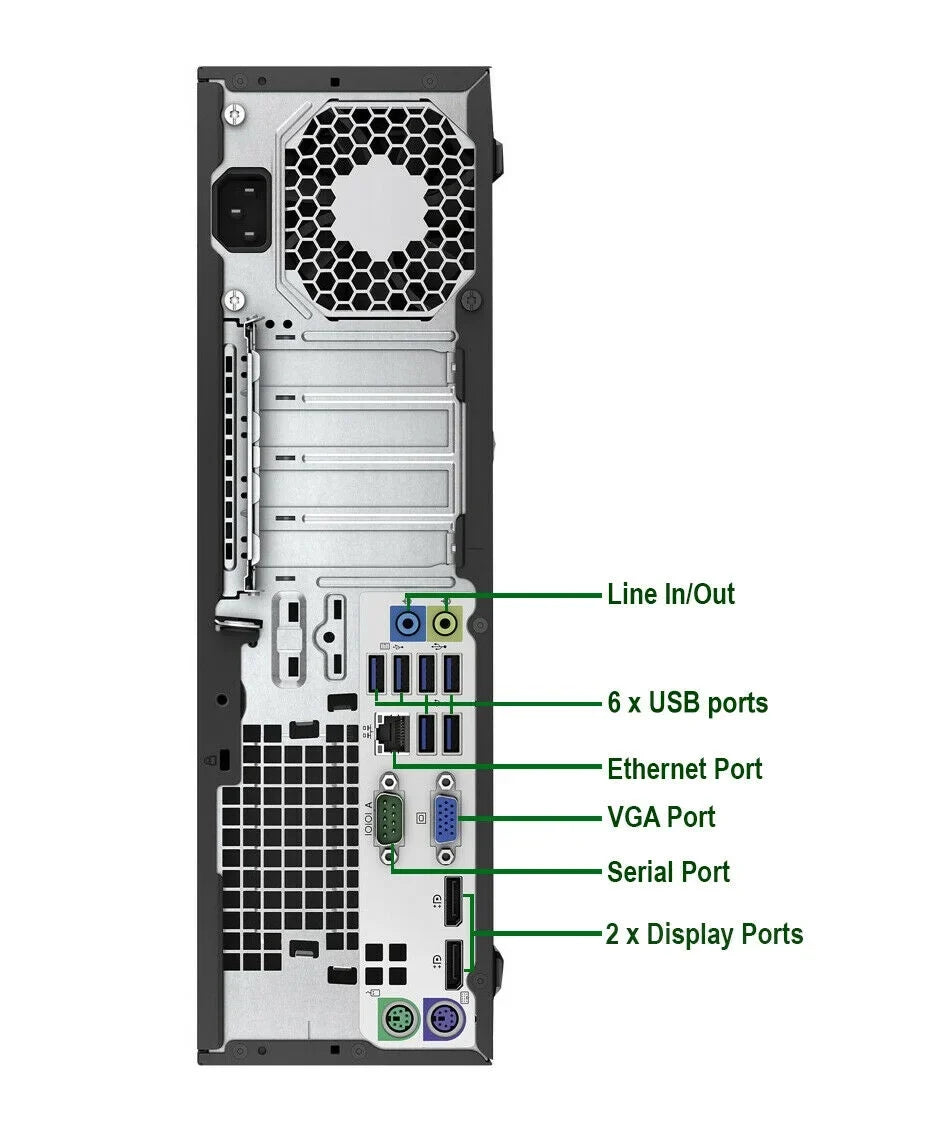 Restored HP 600 G2 Desktop Computer Intel Pentium G4400 3.3GHz CPU 8GB Ram, 500GB HDD, Keyboard & Mouse, WiFi, DVD, Win10 Pro PC (Refurbished)