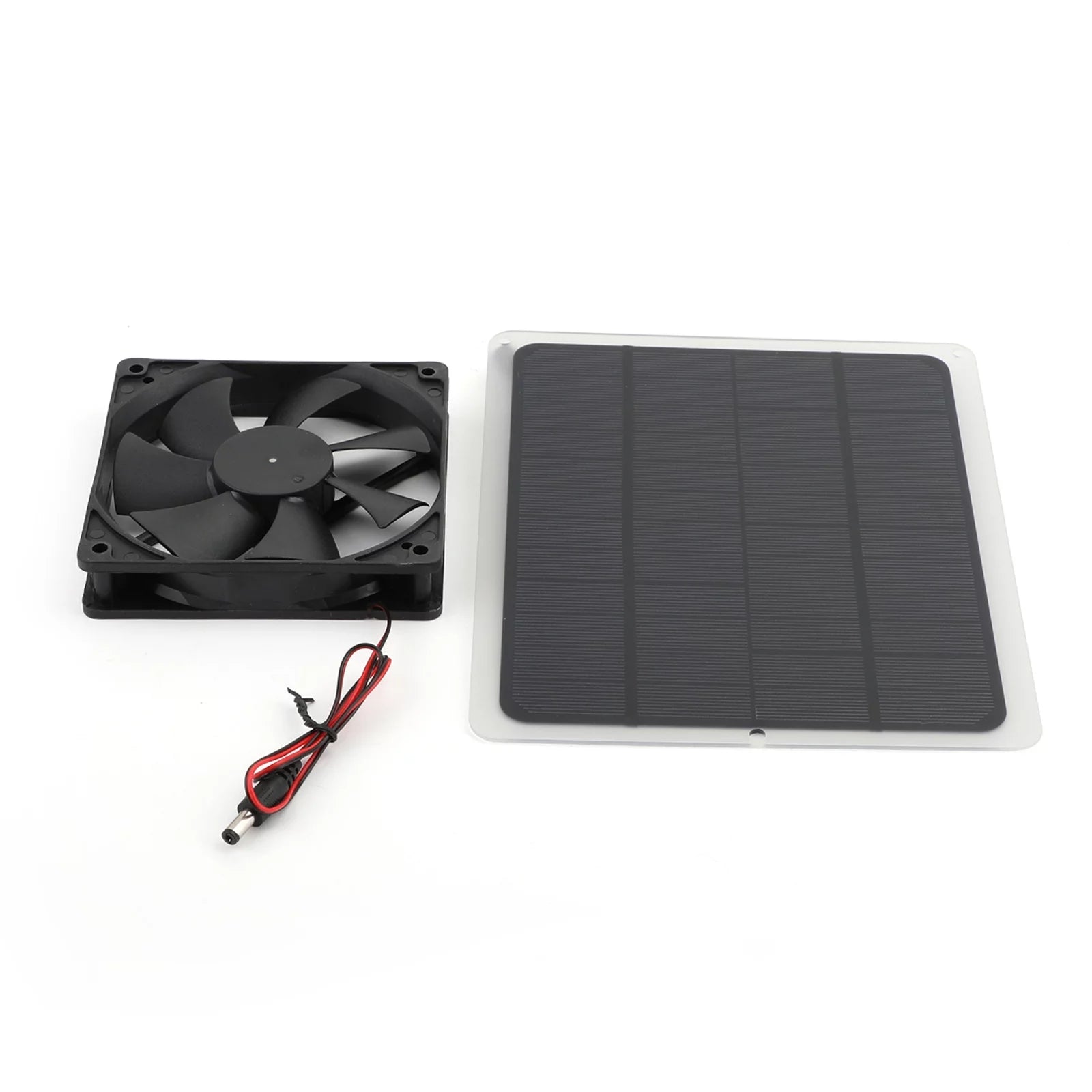 TOPTENG Solar Powered Fan Kit, 10w Solar Panel Fan Kit, 12V Outdoor Portable Mini Ventilator For Greenhouse Chicken House Pet Houses Camping Cooling Ventilation