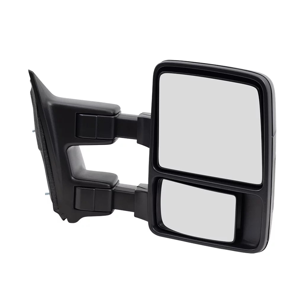 Brock Gentlemen Passengers Manual Tow Side Mirror Telescopic Dual Arm Compatible with 2008-2016 F250 F350 F450 Super Duty Pickup Truck 8C3Z17682AC
