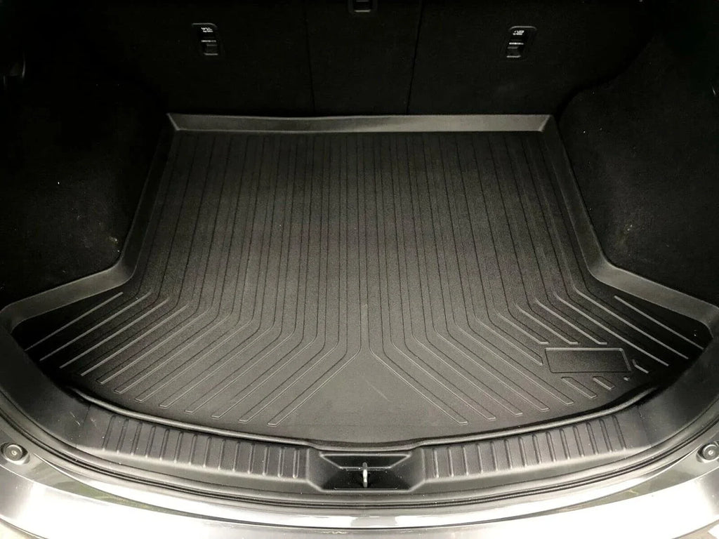 EACCESSORIES EA Cargo Liner – Trunk Mat for Mazda CX-5 CX5 2017-2023 – Weather-Resistant Trunk Mats for Cars with Raised Lip – Non-Slip Car Trunk Mat Rubber – Easy to Install – Laser Pre-Cut Design