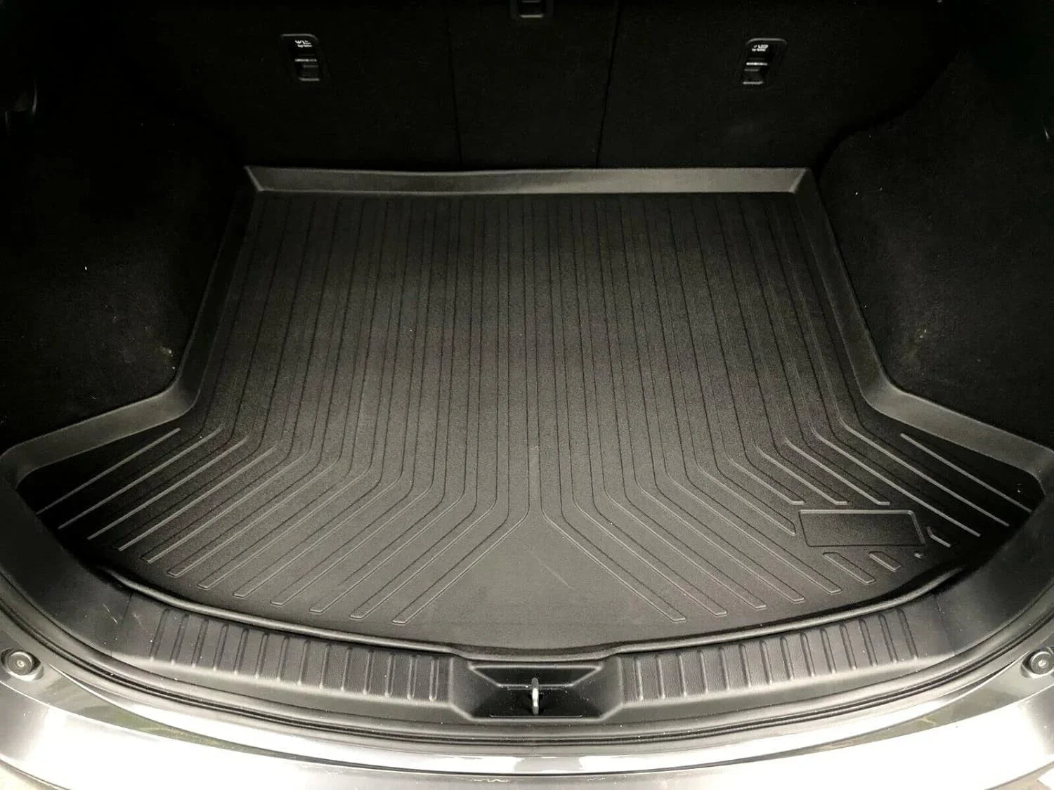 EACCESSORIES EA Cargo Liner – Trunk Mat for Mazda CX-5 CX5 2017-2023 – Weather-Resistant Trunk Mats for Cars with Raised Lip – Non-Slip Car Trunk Mat Rubber – Easy to Install – Laser Pre-Cut Design