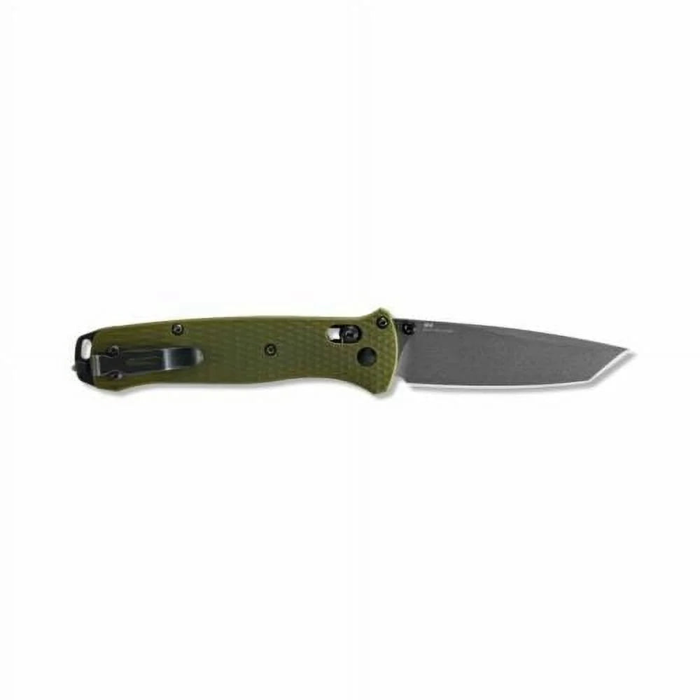 Benchmade 537GY-1 Bailout Axis Tanto Grey Coated Plain 3.38in Blade Knife