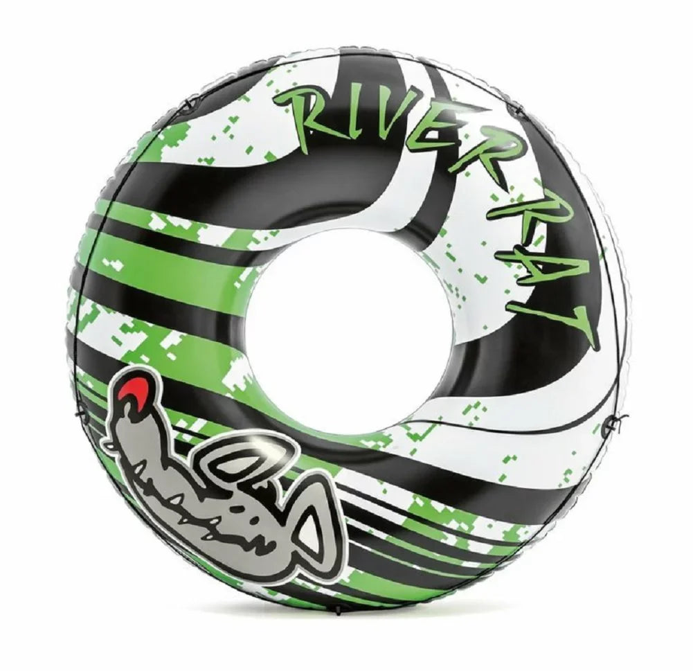 INTEX River Rat Inflatable Floating Tube Raft 68209E 2-Pack