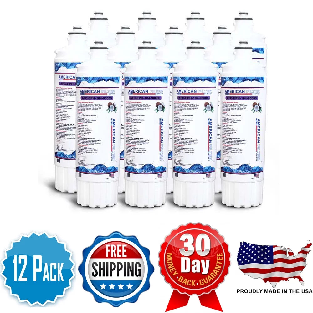 AFC Brand , Water Filters , Model # AFC-EPH-104-9000S , Compatible with EverPure® EV9720-06 - 12 Filters - Made in U.S.A.