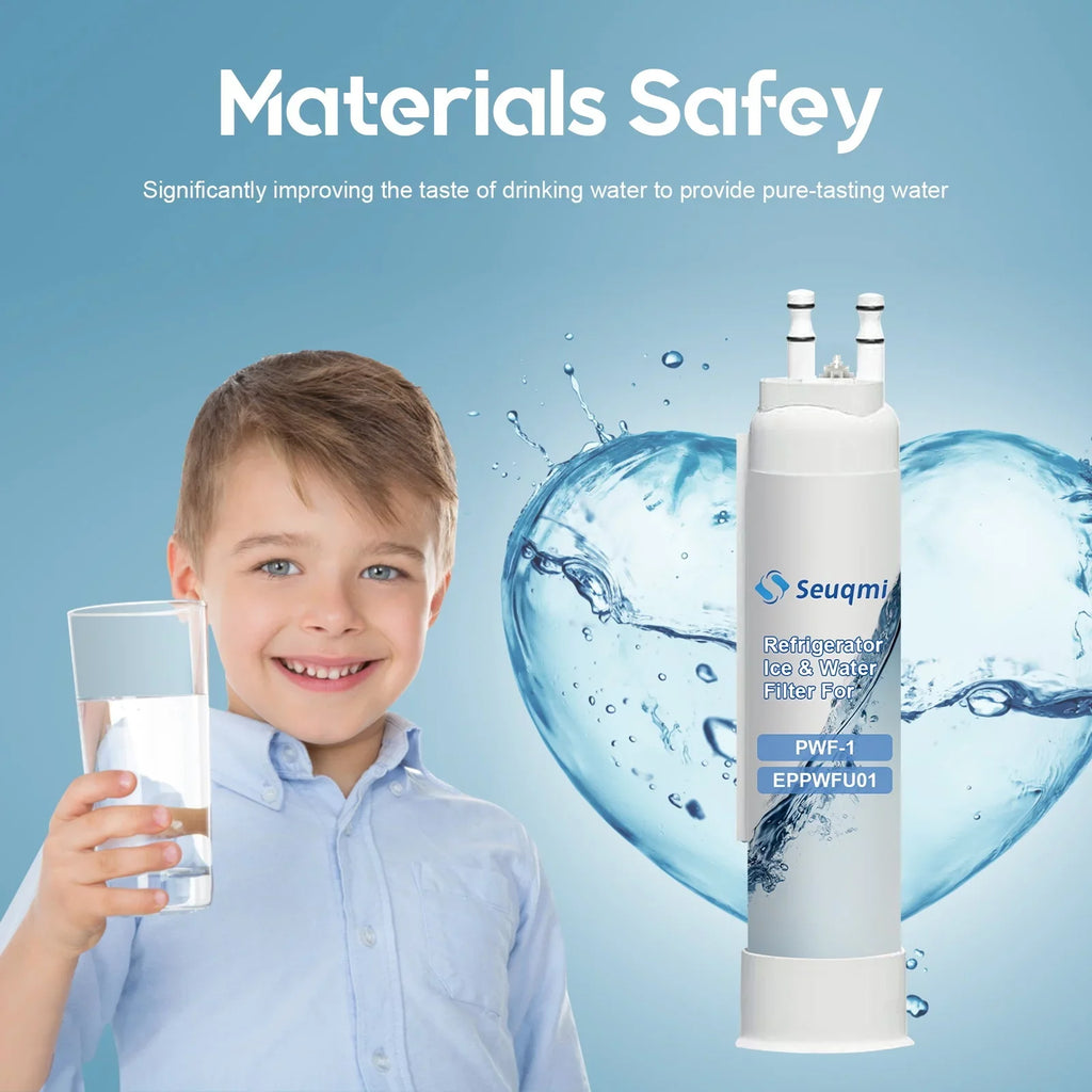 2Pack Seuqmi brand water and ice filters are compatible with Frigidaire®PurePour PWF-1 FPPWFU01