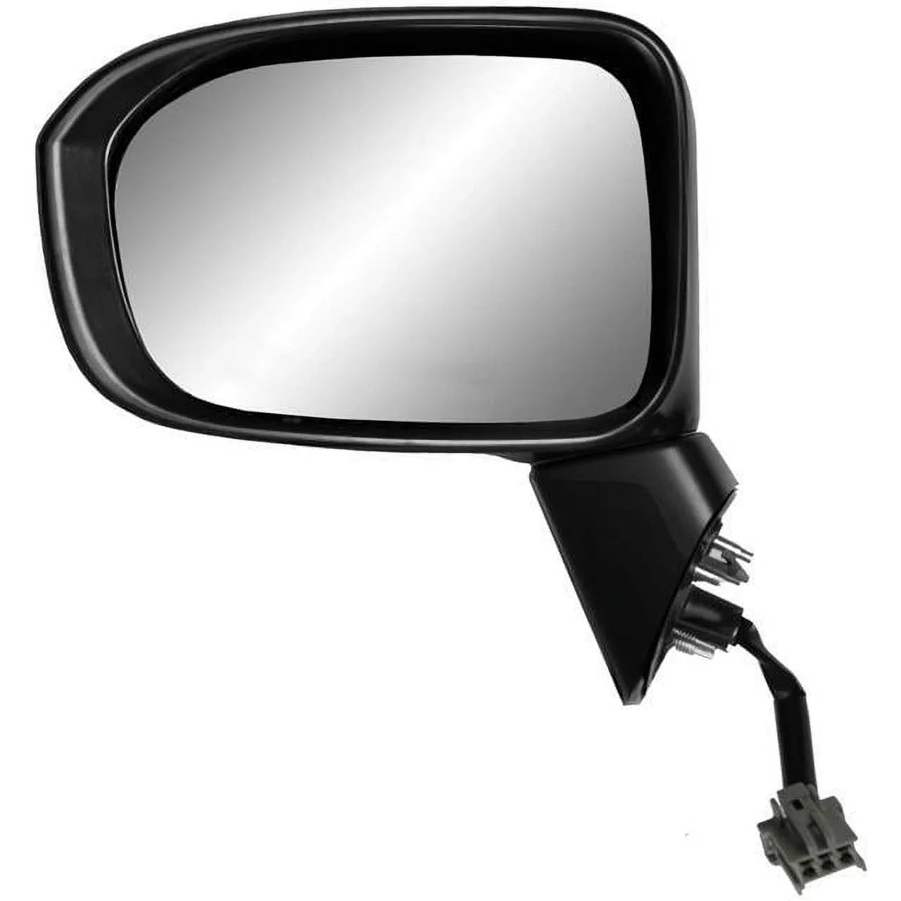 K-Source Driver Side Mirror for 14-15 HONDA Civic Coupe, Civic Sedan, Civic Hybrid, (textured Dark w/PTM cover, foldaway), w/o Aspherical lens, w/o camera, w/o turn signal, Power 63624H
