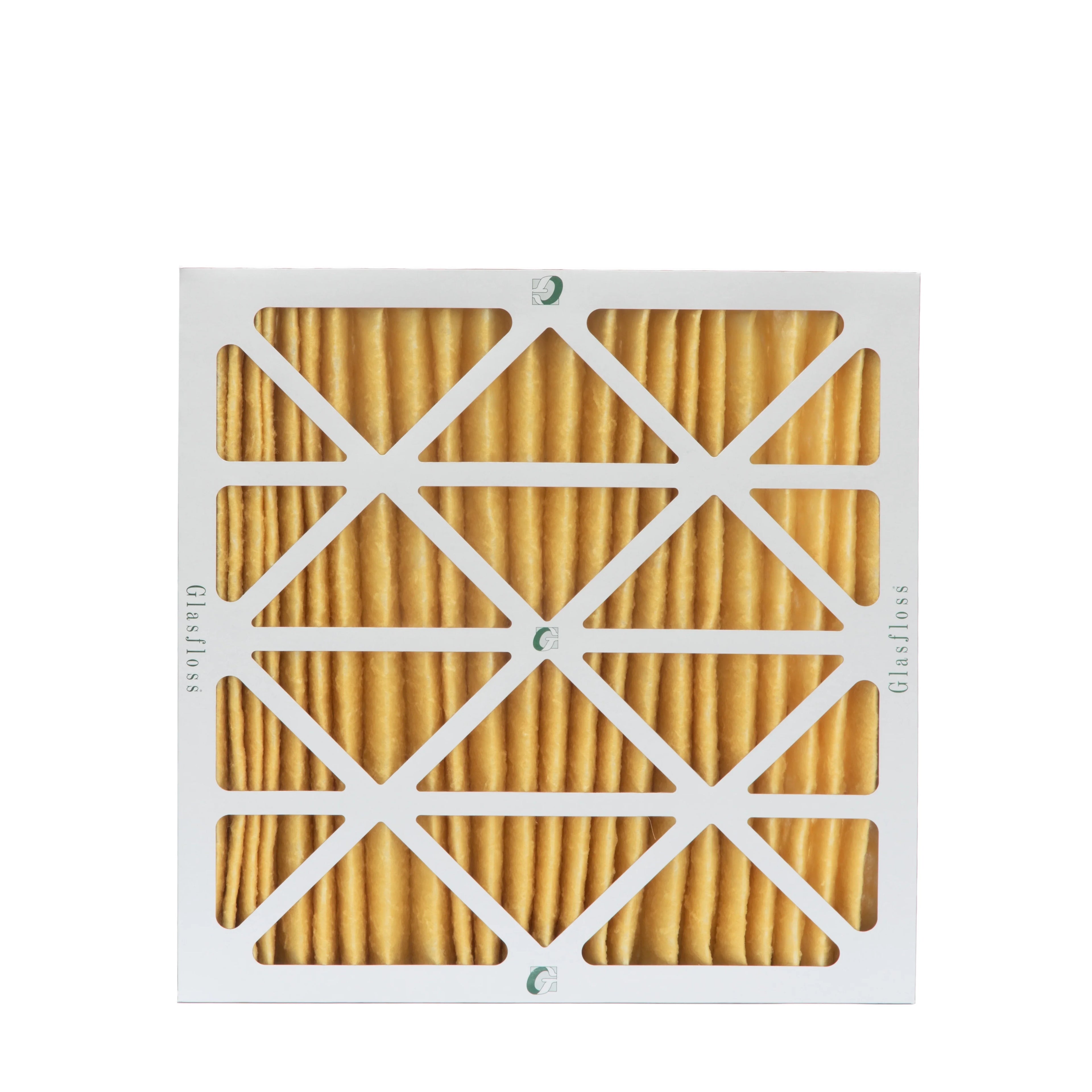 3 Pack of 24x24x2 MERV 11 Pleated 2" Inch Air Filters by Glasfloss. Actual Size: 23-3/8 x 23-3/8 x 1-3/4