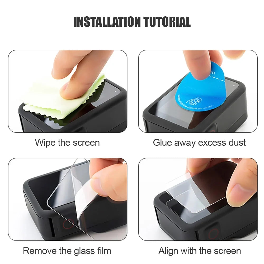 OWSOO Protective Case for Camera, Compatible, Waterproof Kit, Silicone Protectors, Tempered Glasses, Filters, Fog Plates
